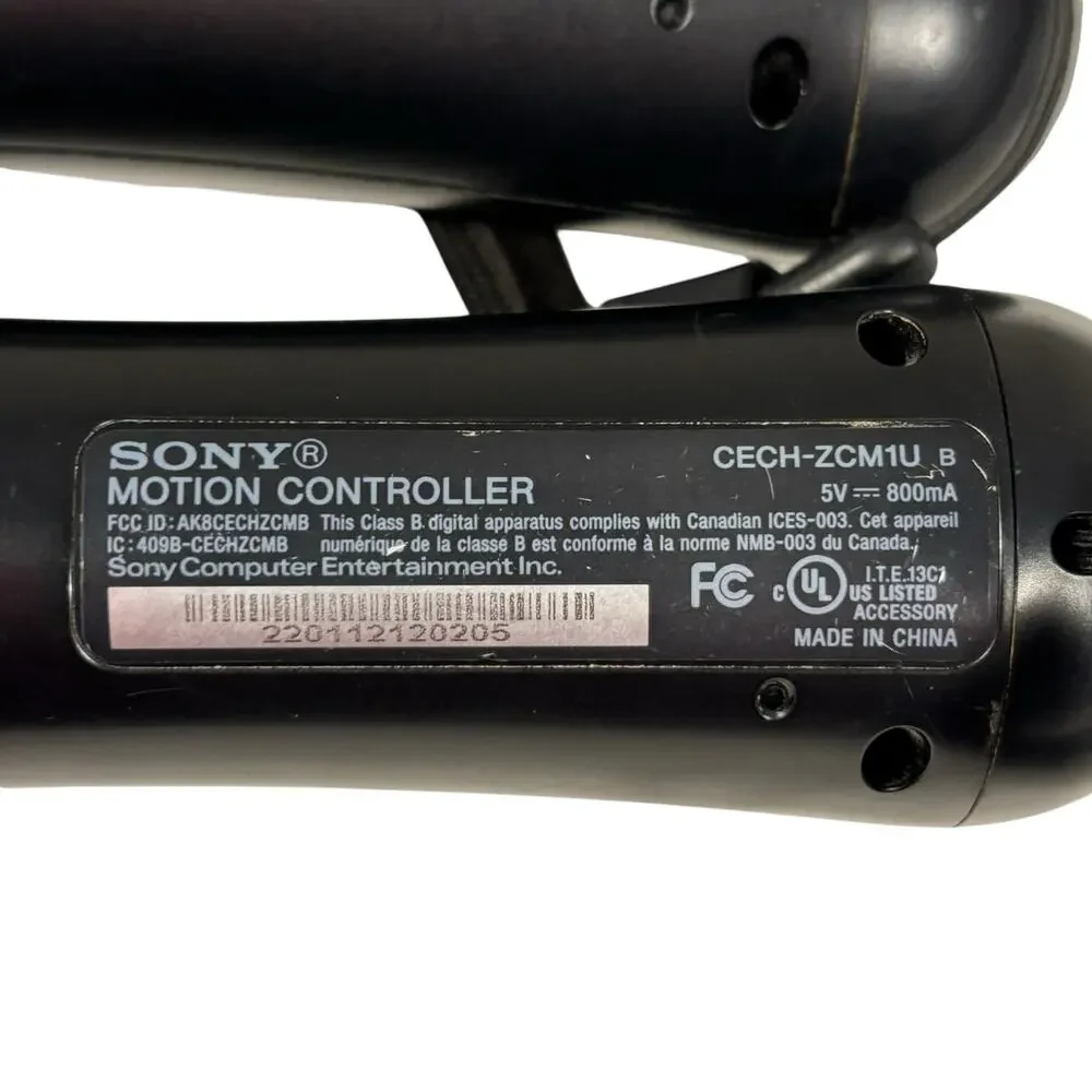Sony Playstation PS3 Motion Controller Lot of 2 CECH-ZCM1U Wireless Controllers